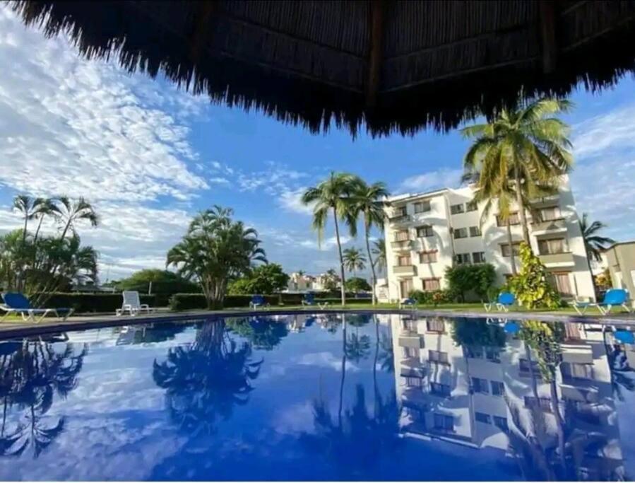 شقة Magnifico Departamento, Cocina Equipada, 2 Recamaras 2 Banos , Hasta 6 Personas, 3 Albercas, Playa A 50 Mts Wifi, Aire Acondicionado مانزانيلو المظهر الخارجي الصورة