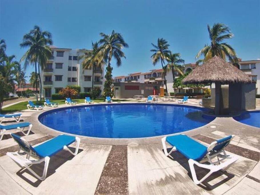 شقة Magnifico Departamento, Cocina Equipada, 2 Recamaras 2 Banos , Hasta 6 Personas, 3 Albercas, Playa A 50 Mts Wifi, Aire Acondicionado مانزانيلو المظهر الخارجي الصورة