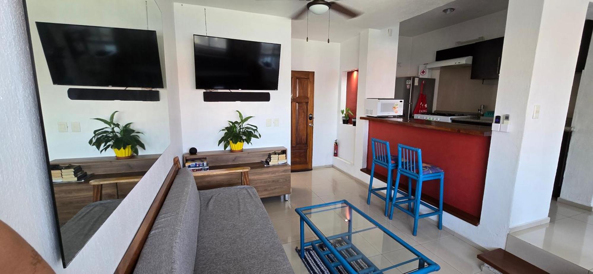 شقة Magnifico Departamento, Cocina Equipada, 2 Recamaras 2 Banos , Hasta 6 Personas, 3 Albercas, Playa A 50 Mts Wifi, Aire Acondicionado مانزانيلو المظهر الخارجي الصورة